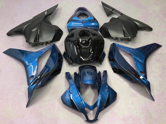 2009-2012 Honda CBR600RR Motorcycle Fairings - Blue Glossy Black Matte Black Australia