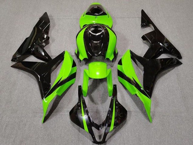 2007-2008 Honda CBR600RR Motorcycle Fairing - Green Glossy Black Australia