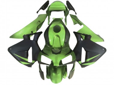 Affordable 2003-2004 Honda CBR600RR Motorcycle Fairings - Lizard Green Matte Black Australia