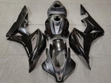 Affordable 2007-2008 Honda CBR600RR Motorcycle Fairings - Glossy Black Matte Black Australia