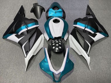 Affordable 2009-2012 Honda CBR600RR Motorcycle Fairings - White Blue Matte Black Star Australia