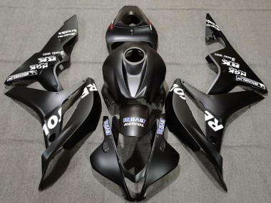 Affordable 2007-2008 Honda CBR600RR Motorcycle Fairings - Matte Black White Repsol Australia