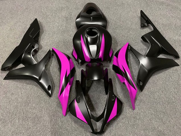 2007-2008 Honda CBR600RR Motorcycle Fairing - Pink Matte Black Australia