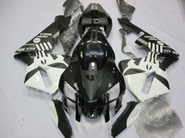 Affordable 2005-2006 Honda CBR600RR Motorcycle Fairings - White Matte Black Puisher Logo Australia
