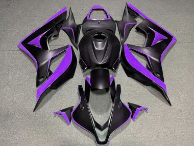 Affordable 2007-2008 Honda CBR600RR Motorcycle Fairings - Purple Matte Black Australia