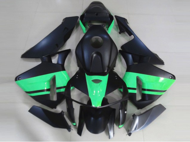 2005-2006 Honda CBR600RR Motorcycle Fairings - Matte Black Special Green Australia