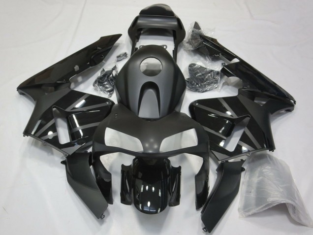 2003-2004 Honda CBR600RR Motorcycle Fairings - Glossy Black Matte Black Australia