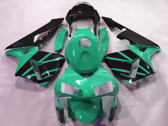 2003-2004 Honda CBR600RR Motorcycle Fairings - Mint Green Glossy Black OEM Style Australia