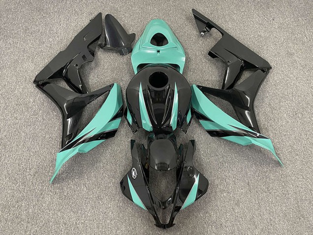 2007-2008 Honda CBR600RR Motorcycle Fairings - Mint Green Glossy Black Australia