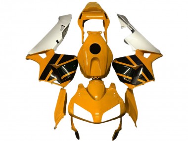 Affordable 2003-2004 Honda CBR600RR Motorcycle Fairings - Silver Mustard Yellow Glossy Black Australia