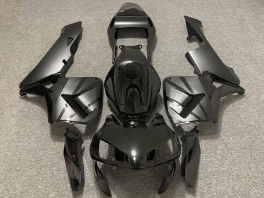Affordable 2003-2004 Honda CBR600RR Motorcycle Fairings - Glossy Black Matte Grey OEM Style Australia