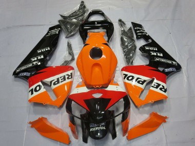 Affordable 2005-2006 Honda CBR600RR Motorcycle Fairings - Orange Red White Black Repsol OEM Style Australia