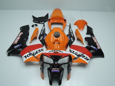 Affordable 2005-2006 Honda CBR600RR Motorcycle Fairings - Orange Red White Black One Heart Repsol Australia