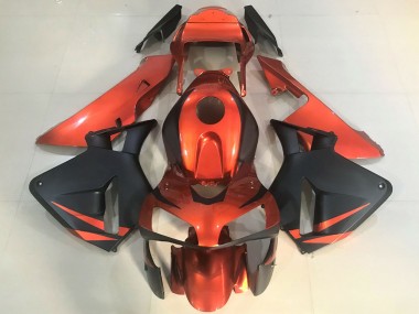 Affordable 2003-2004 Honda CBR600RR Motorcycle Fairings - Orange Matte Black Australia