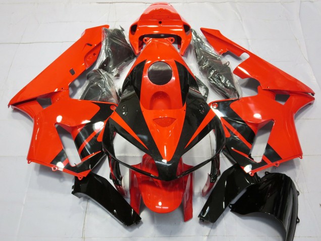 2005-2006 Honda CBR600RR Motorcycle Fairings - Red Black Stripe Australia