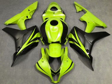 Affordable 2007-2008 Honda CBR600RR Motorcycle Fairings - Neon Yellow Matte Black OEM Style Australia