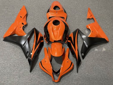 Affordable 2007-2008 Honda CBR600RR Motorcycle Fairings - Orange Matte Black OEM Style Australia