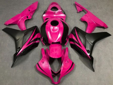 Affordable 2007-2008 Honda CBR600RR Motorcycle Fairings - Pink Matte Black OEM Style Australia