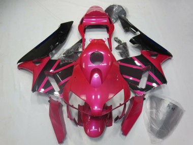 Affordable 2003-2004 Honda CBR600RR Motorcycle Fairings - Pink Glossy Black Australia