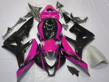 Affordable 2007-2008 Honda CBR600RR Motorcycle Fairings - Pink Glossy Black OEM Style Australia