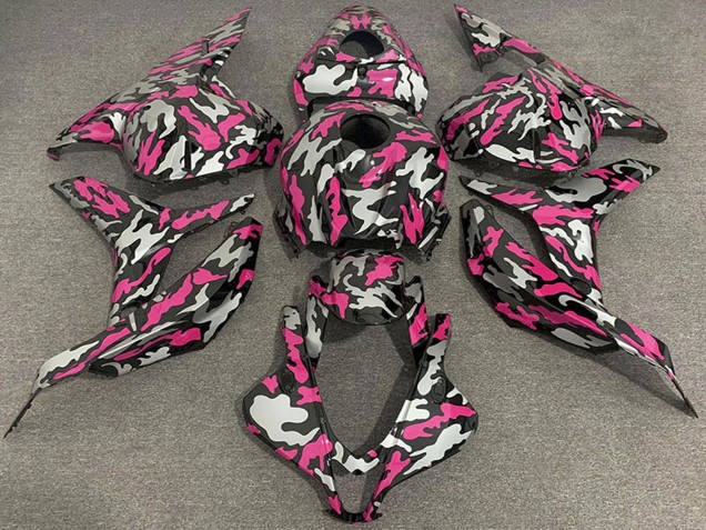 2009-2012 Honda CBR600RR Motorcycle Fairings - Pink Silver Camouflage Australia
