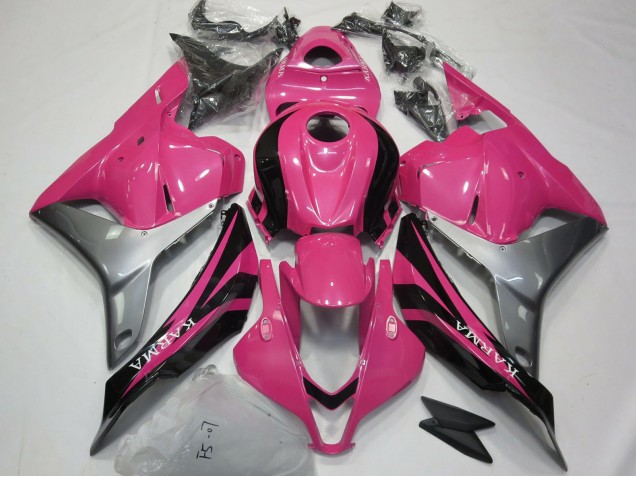 2009-2012 Honda CBR600RR Motorcycle Fairings - Silver Pink Glossy Black OEM Style Australia