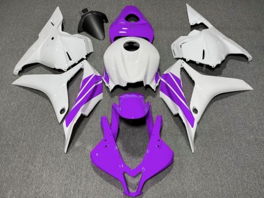 Affordable 2009-2012 Honda CBR600RR Motorcycle Fairings - White Purple Stripe Australia