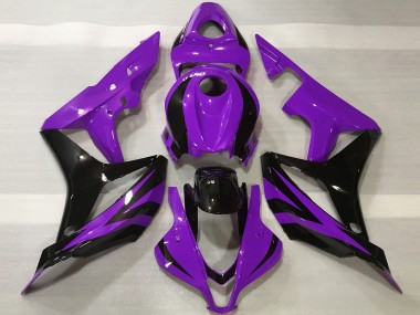 Affordable 2007-2008 Honda CBR600RR Motorcycle Fairings - Purple Glossy Black OEM Style Australia