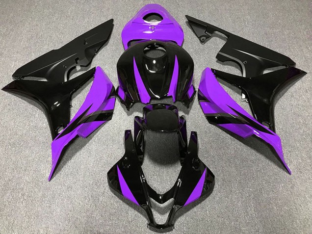 2007-2008 Honda CBR600RR Motorcycle Fairings - Purple Glossy Black Matte Black Australia
