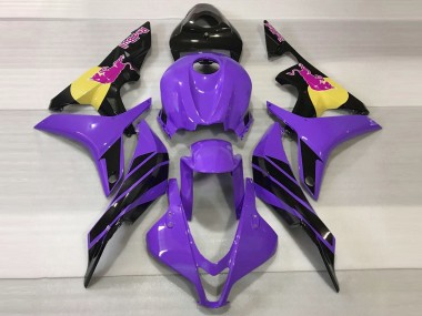 Affordable 2007-2008 Honda CBR600RR Motorcycle Fairings - Purple Yellow Glossy Black Pink Bull Australia