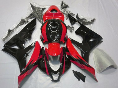 Affordable 2007-2008 Honda CBR600RR Motorcycle Fairings - Red Glossy Black OEM Style Australia