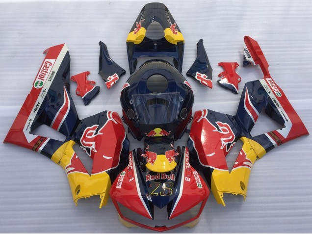 2013-2023 Honda CBR600RR Motorcycle Fairings - Dark Blue Yellow Red Bull Australia