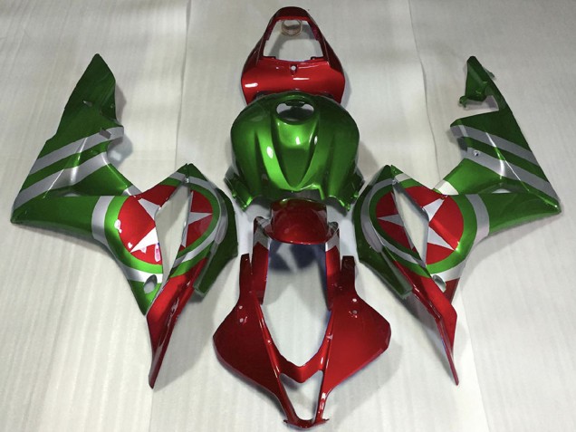 2007-2008 Honda CBR600RR Motorcycle Fairings - Red Green Captain America Australia
