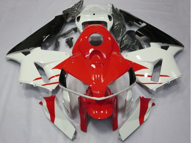 2005-2006 Honda CBR600RR Motorcycle Fairings - White Red Black Australia
