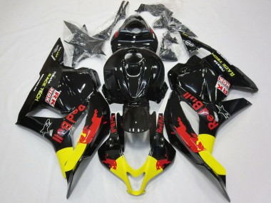 Affordable 2009-2012 Honda CBR600RR Motorcycle Fairings - Glossy Black Yellow Red Bull Australia