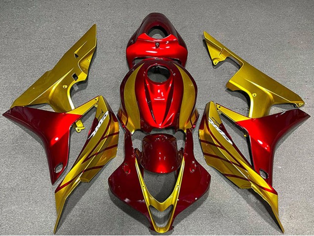 2007-2008 Honda CBR600RR Motorcycle Fairings - Gold Red Australia