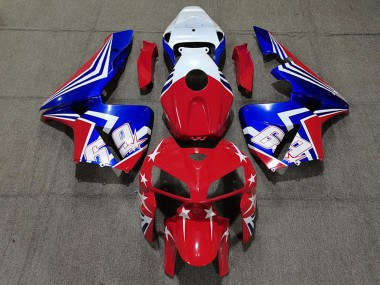 Affordable 2005-2006 Honda CBR600RR Motorcycle Fairings - White Red Blue 69 Australia