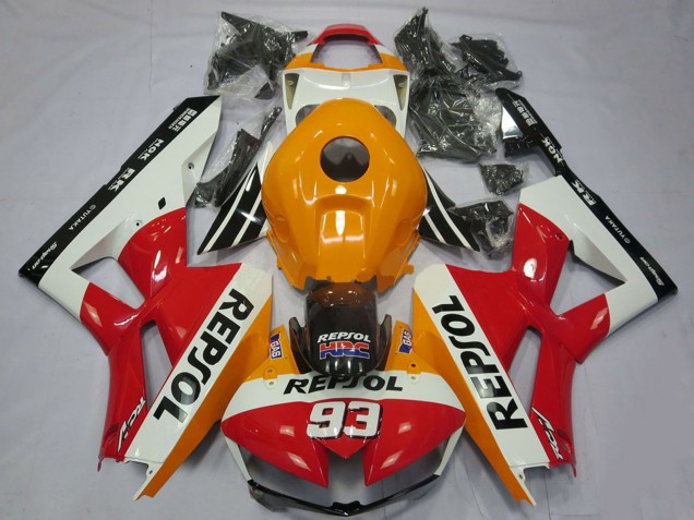 2013-2023 Honda CBR600RR Motorcycle Fairings - Orange White Red Glossy Black Repsol 93 Australia