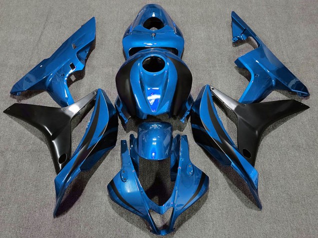 2007-2008 Honda CBR600RR Motorcycle Fairings - Sapphire Blue Black OEM Style Australia