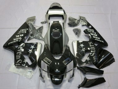 Affordable 2003-2004 Honda CBR600RR Motorcycle Fairings - Silver Glossy Black SevenStars Australia