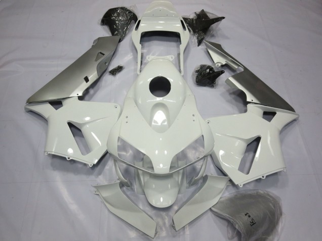 2003-2004 Honda CBR600RR Motorcycle Fairings - Silver White Australia