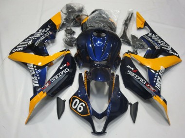 Affordable 2007-2008 Honda CBR600RR Motorcycle Fairings - Orange Blue Glossy Black Australia