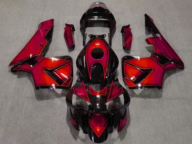 Affordable 2003-2004 Honda CBR600RR Motorcycle Fairings - Red Glossy Black Australia