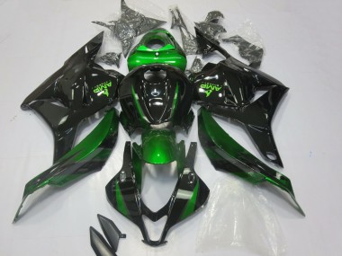Affordable 2009-2012 Honda CBR600RR Motorcycle Fairings - Green Glossy Black Australia
