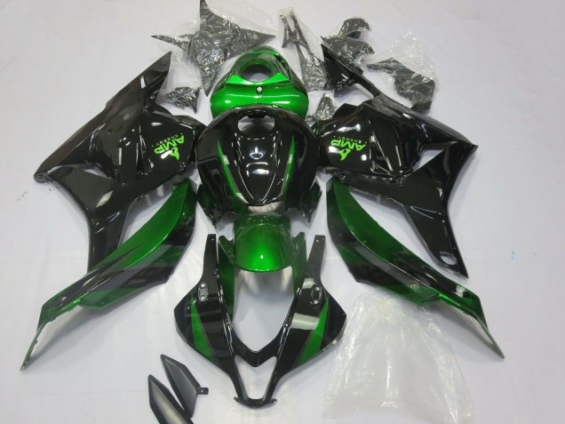 2009-2012 Honda CBR600RR Motorcycle Fairings - Green Glossy Black Australia