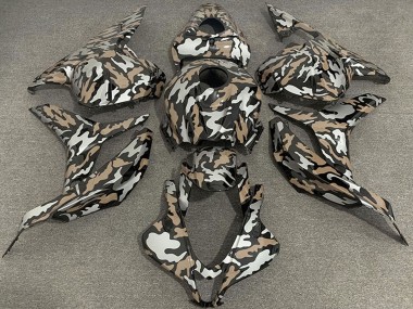 Affordable 2009-2012 Honda CBR600RR Motorcycle Fairings - Tan Silver Camouflage Australia