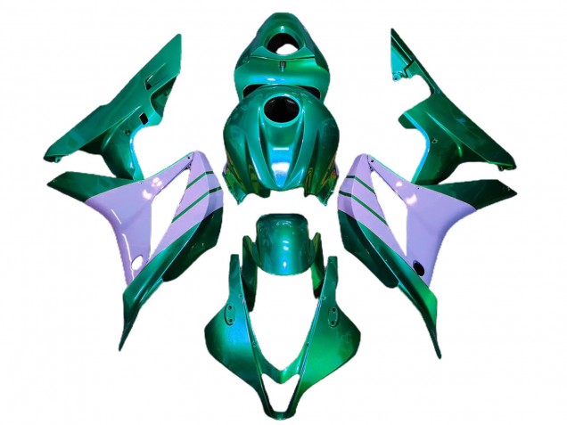 2007-2008 Honda CBR600RR Motorcycle Fairings - Turquoise Green Milky Purple Australia