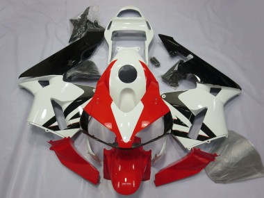 Affordable 2003-2004 Honda CBR600RR Motorcycle Fairing - White Red Glossy Black Australia