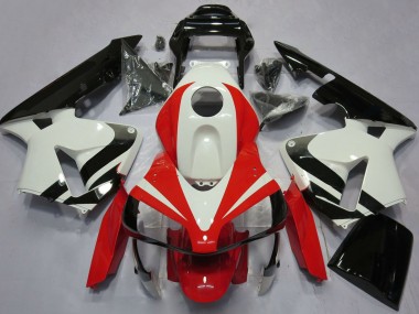 Affordable 2003-2004 Honda CBR600RR Motorcycle Fairings - White Red Glossy Black OEM Style Australia