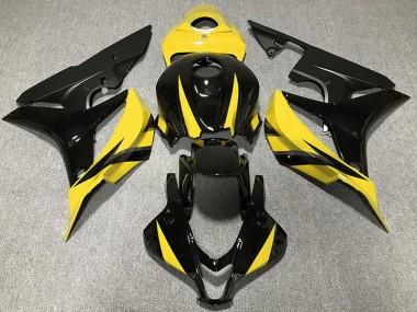 Affordable 2007-2008 Honda CBR600RR Motorcycle Fairings - Yellow Glossy Black Matte Black Australia